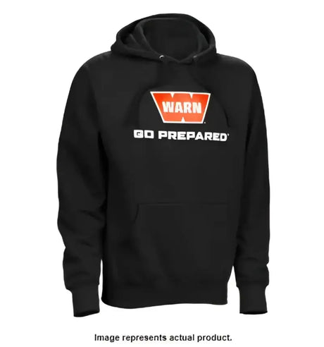 Black warn W-Hood-B1-XXXL sweatshirt perfect for outdoor activities and casual wear