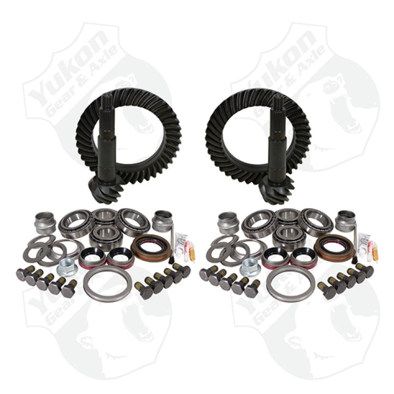 Yukon Gear & Axle YGK054 Yukon Gear Gear & Install Kit Package For Jeep JK Rubicon in a 4.56 Ratio