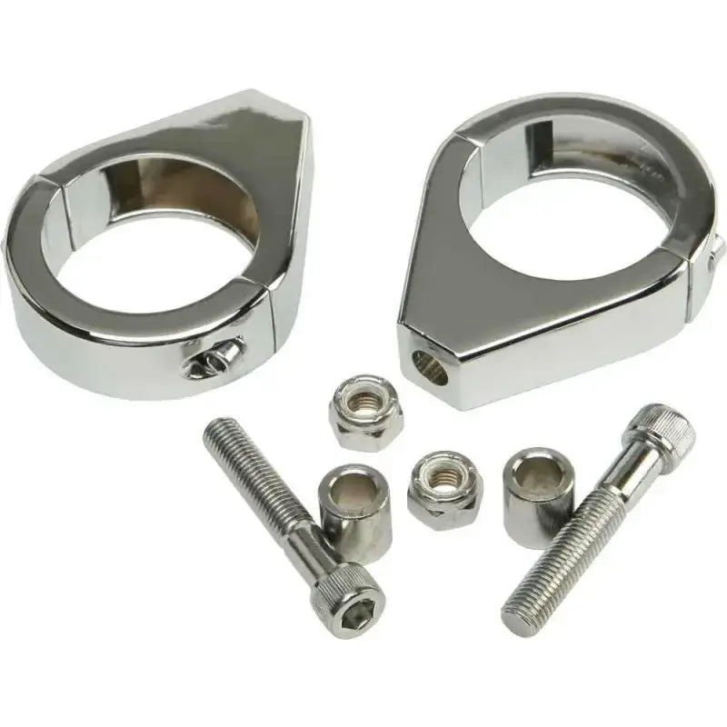 41-034A Turnsignal Clamps 41mm Pr Chrome