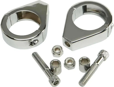 41-034A Turnsignal Clamps 41mm Pr Chrome
