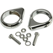 41-040 Turnsignal Clamps 49mm Pr Chrome