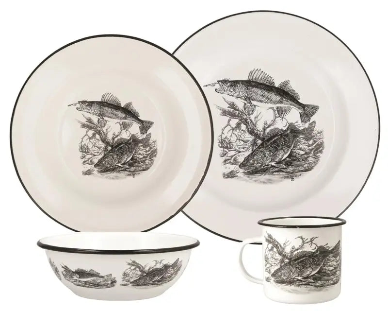 41-2013 Utica Usa 16 Pc Enamelware Set - Dish