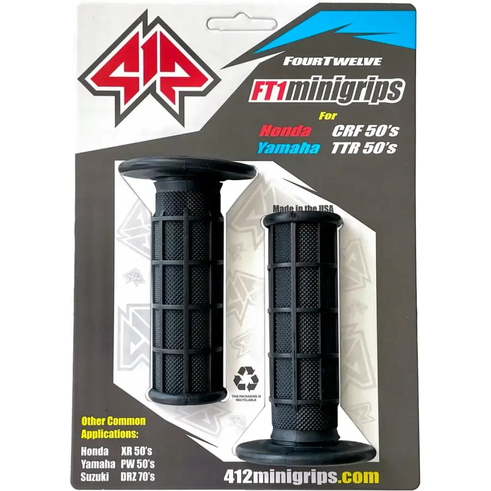 412-G100 Mini Grips Black 3/4’’ - Pee Wee/Pit Bike