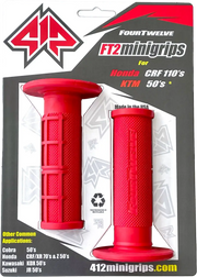 412-G203 Pee Wee / Pit Bike Mini Grips 7/8’’ (Red) - Wee/Pit