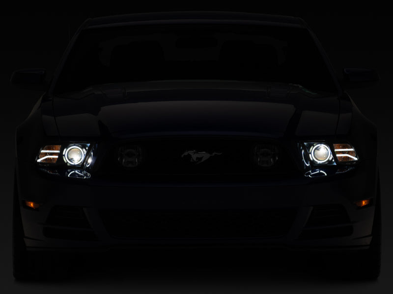 Raxiom 408997 Raxiom 13-14 Ford Mustang LED Halo Projector Headlights- Black Housing (Clear Lens)