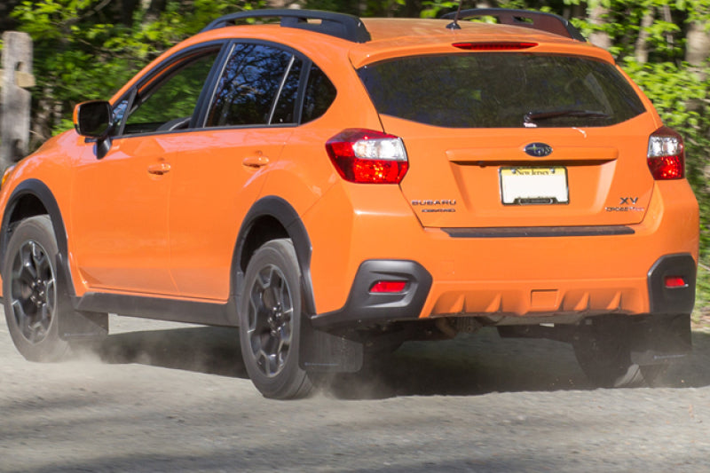 Rally Armor MF26-UR-BLK/TL-X Rally Armor 13-17 Subaru Crosstrek XV Black UR Mud Flap w/ Teal Altered Font Logo