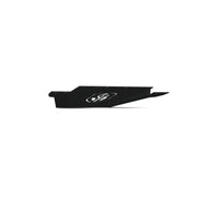 Black leather laptop sleeve with 4191XFSPB Road Armor Spartan accents