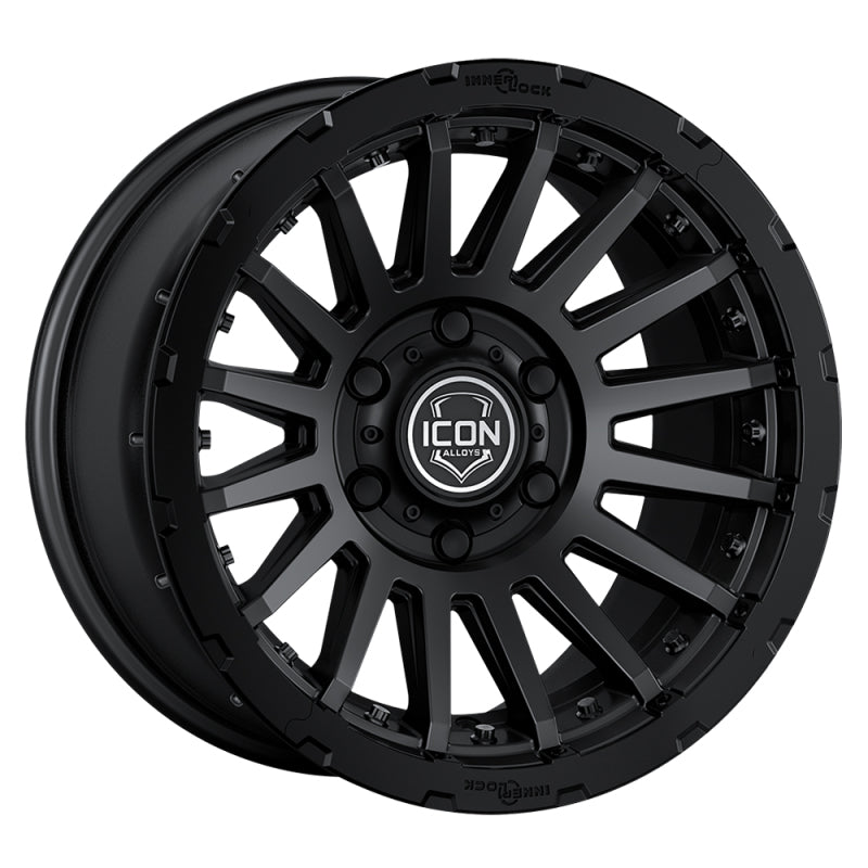 ICON 23617857345SB ICON Recon Pro 17x8.5 5x5 -6mm Offset 4.5in BS 71.5mm Bore Satin Black Wheel