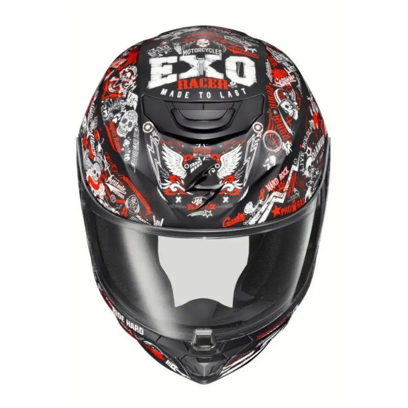 42-2205 Scorpion Exo Exo-R420 Full-Face Helmet Shake Ii Red Lg - RV and Auto Parts