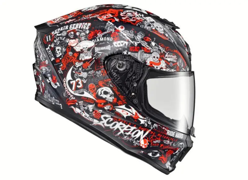 42-2206 Scorpion Exo Exo-R420 Full-Face Helmet Shake Ii Red Xl - RV and Auto Parts
