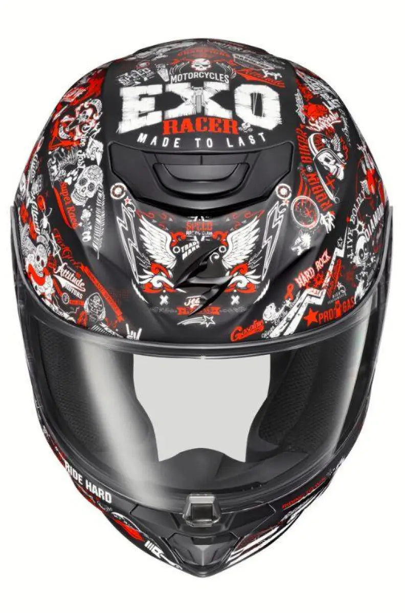 42-2205 Scorpion Exo Exo-R420 Full-Face Helmet Shake Ii Red Lg - RV and Auto Parts