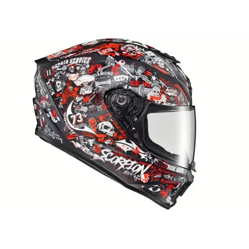 42-2207 Scorpion Exo Exo-R420 Full-Face Helmet Shake Ii Red 2X - RV and Auto Parts