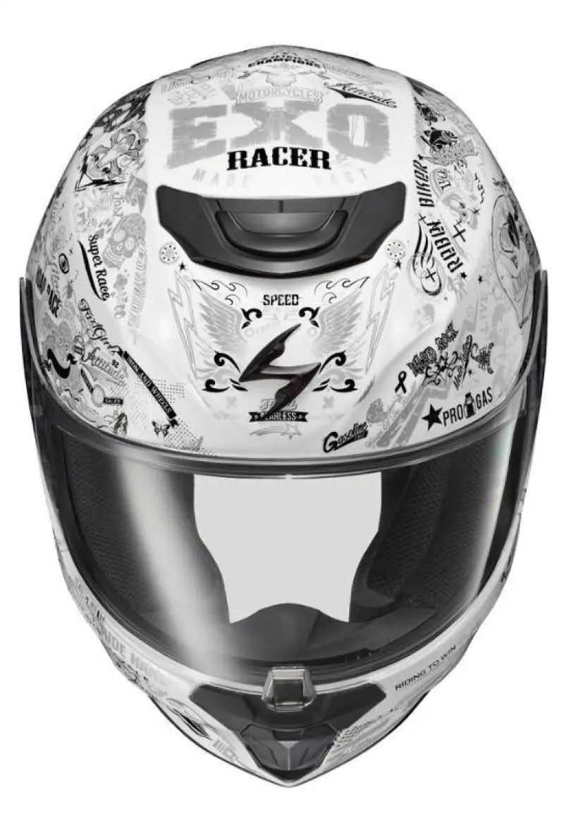 42-2217 Scorpion Exo Exo-R420 Full-Face Helmet Shake Ii White 2X - RV and Auto Parts