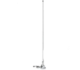 Chrome-finished 3db VHF antenna for 420 Shakespeare 5 with Lift-N-Lay mount