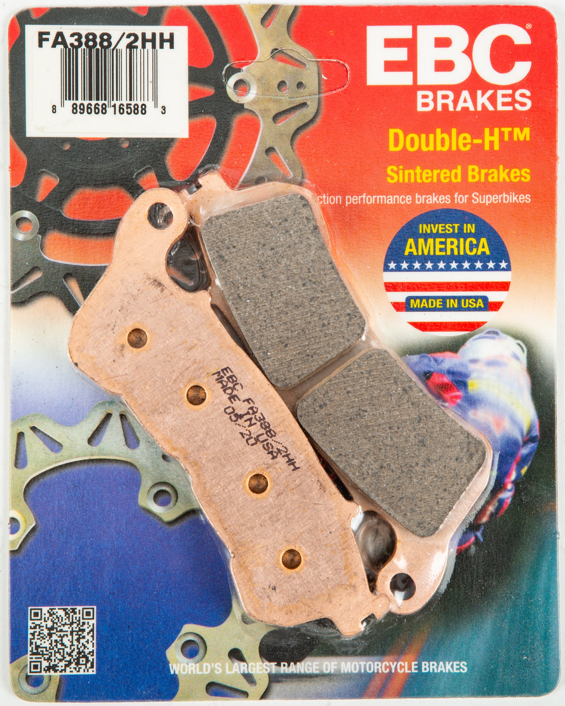 EBC Sintered HH Brake Pads FA388/2HH - Double-H