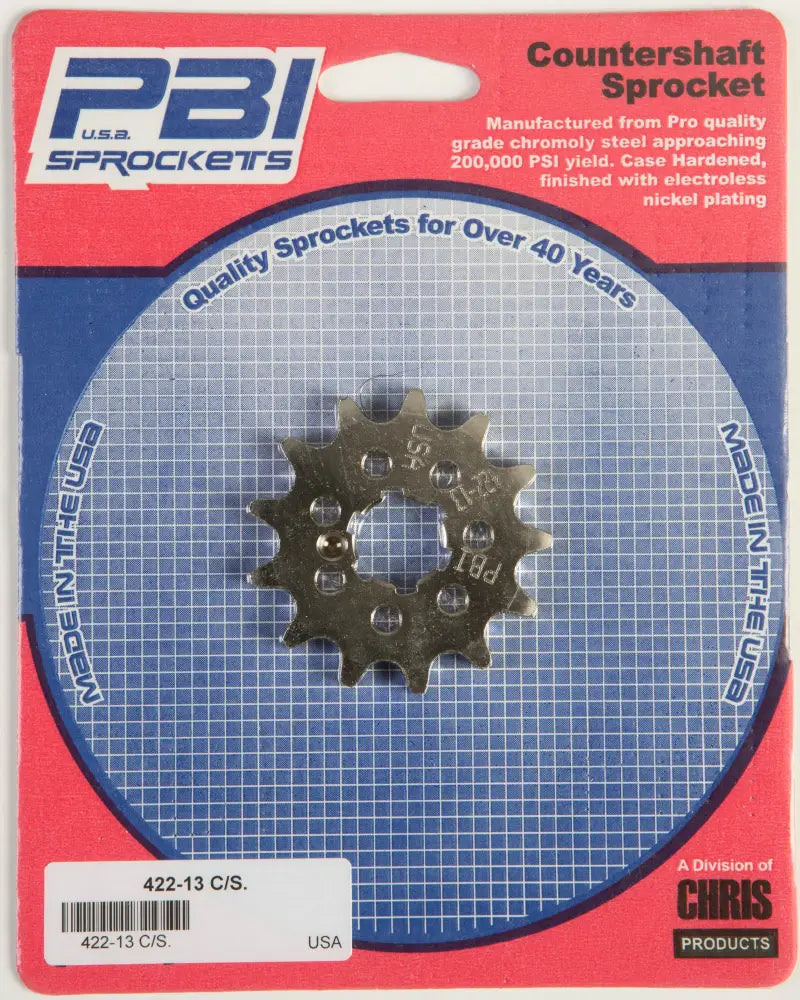 422-13 Front Cs Sprocket Steel 13t 420 Kaw/Suz - Countershaft