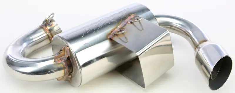 Shiny metal exhaust muffler from 4220210 Performance Exhaust Standard Series for performance exhaust standard