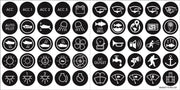 4230-BSS Blue Sea Label Kit Ss Button Switch Back Lit
