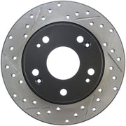 Stoptech 127.40055R StopTech 04-08 Acura TSX / 03-07 Honda Accord SportStop Slotted & Drilled Right Rear Rotor