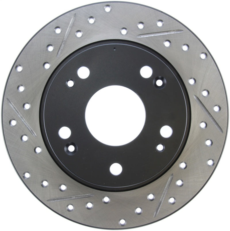 Stoptech 127.40055R StopTech 04-08 Acura TSX / 03-07 Honda Accord SportStop Slotted & Drilled Right Rear Rotor