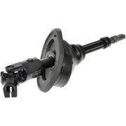 Black automotive steering shaft with universal joint for Dorman steering shaft assembly