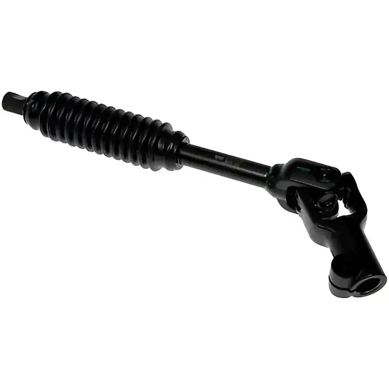 Black steering shaft with universal joints in 425-470 Dorman Steering Shaft Assembly for smooth steering