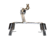 AWE Tuning 3015-32048 AWE Tuning Audi C7 A6 3.0T Touring Edition Exhaust - Dual Outlet Chrome Silver Tips