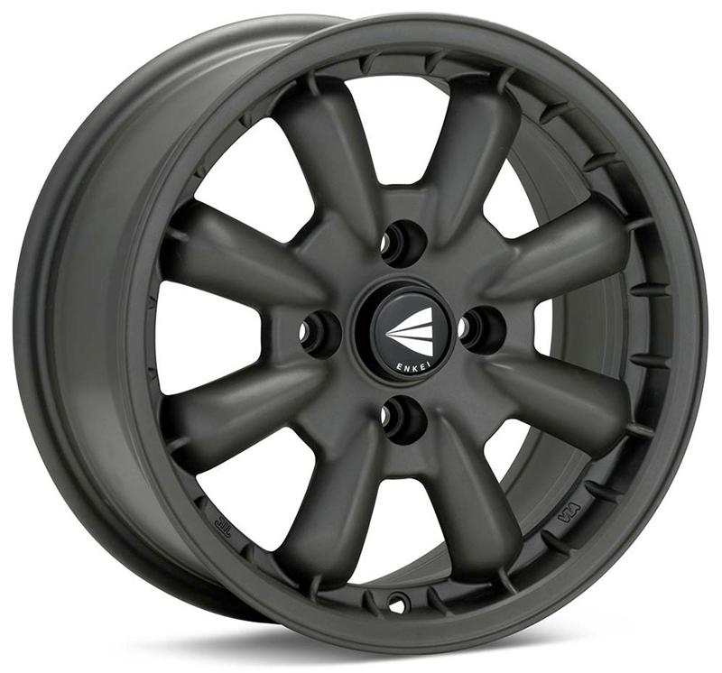 Enkei 477-555-1517GM Enkei Compe 15x5.5 17mm Offset 4x130 Bolt Pattern 87mm Bore Dia Matte Gunmetal Wheel