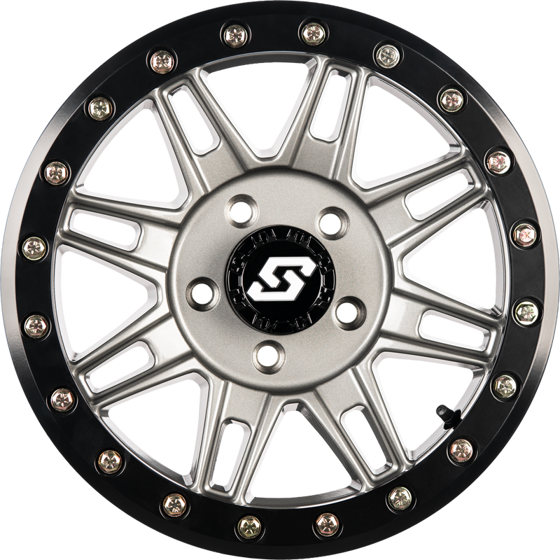 Sedona Clutch Beadlock Wheel A-S24G-47037+10 - Gunmetal Black Bdlk 14X7 137 10MM