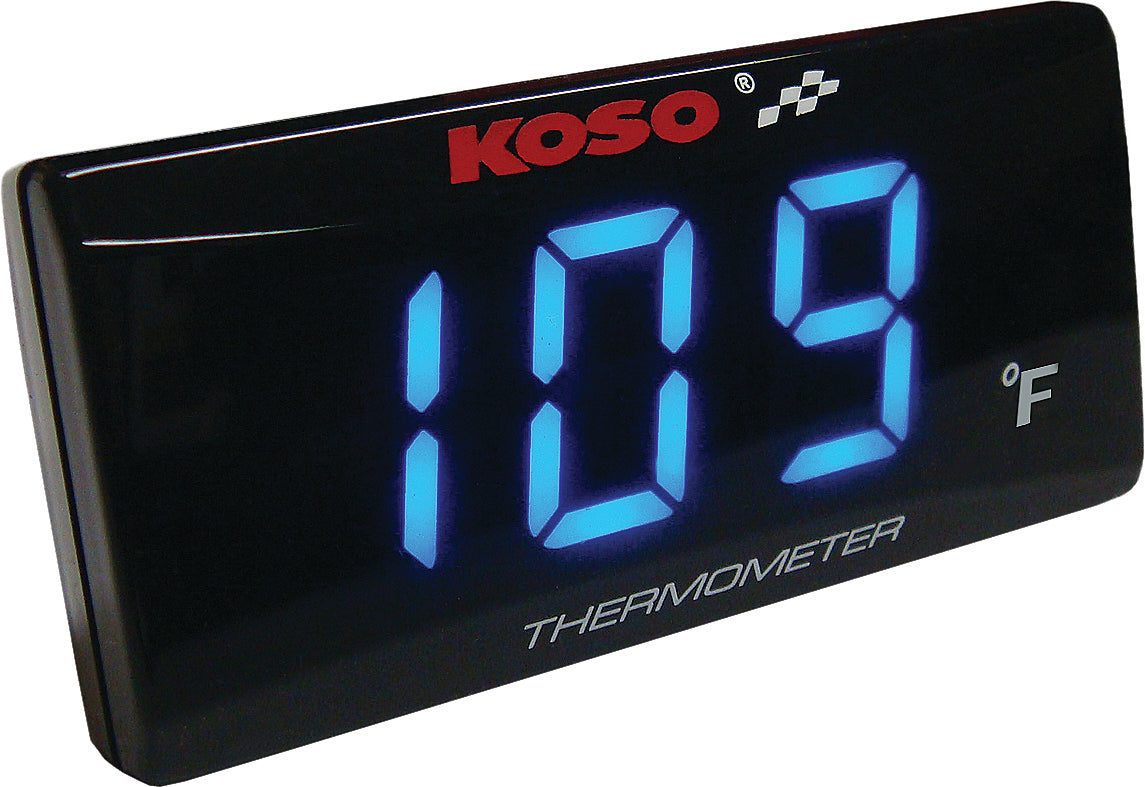 Super Slim Temperature Gauge Blue Display