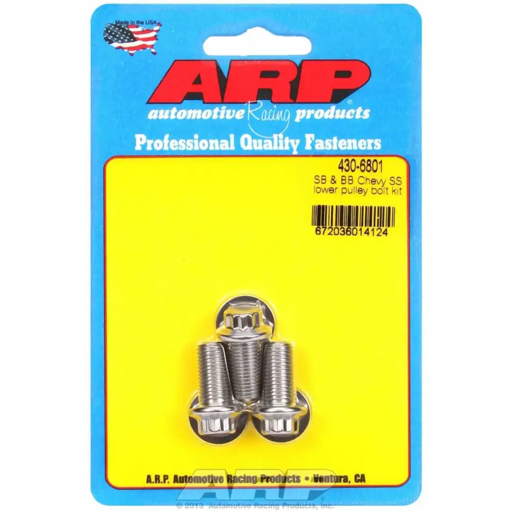 430-6801 ARP Fasteners Water Pump Pulley Bolt For Use With Small