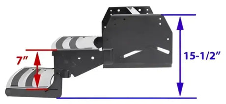 432682 Lippert RV Entry Step 2 Manual Folding Steps 24 Inch