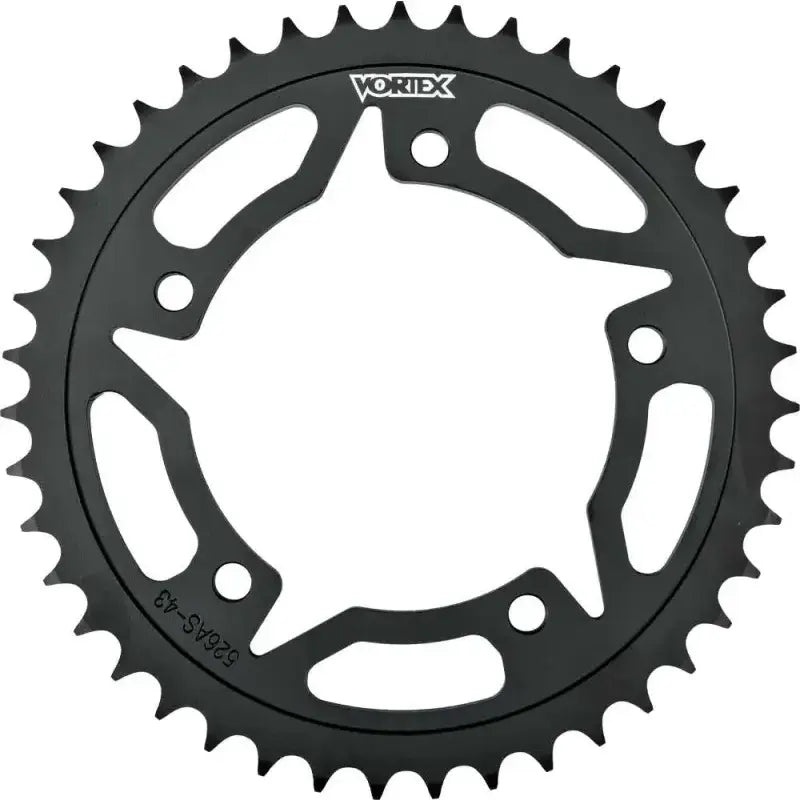 VORTEX 435CS-45 Rear Sprocket Steel 45t 525 Blk Kaw/Suz/Yam