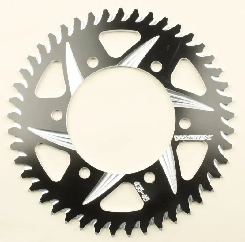 435ZK-45 Rear Cat5 Sprocket Aluminum 45t 520 Blk Kaw/Suz/Yam 