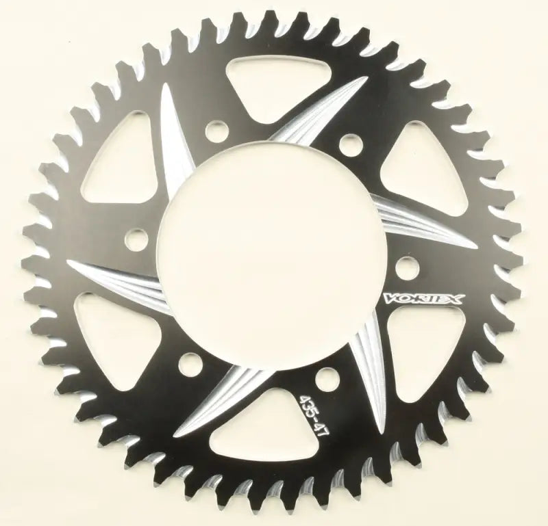 435ZK-47 Rear Cat5 Sprocket Aluminum 47t 520 Blk Kaw/Suz/Yam - CAT5