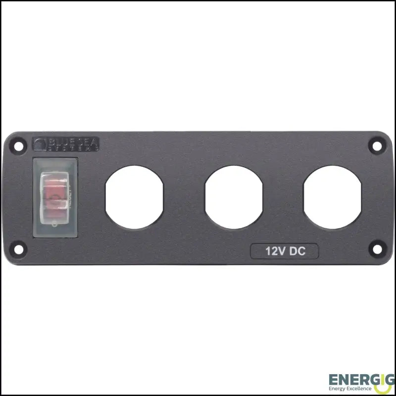 4367 Blue Sea Panel Acc H2O 3 Socket Blank - Electrical