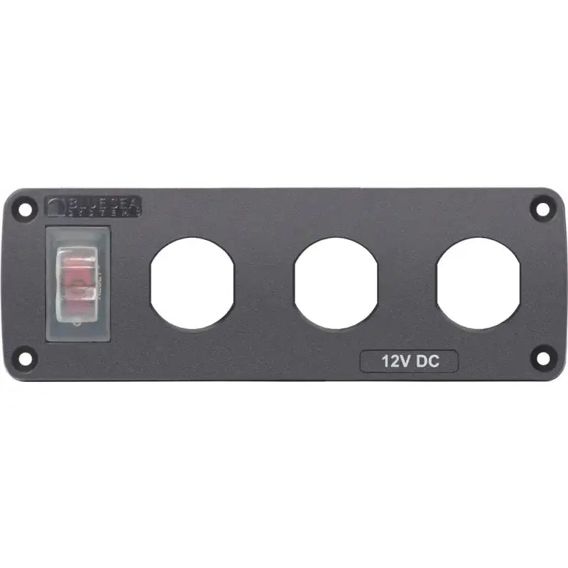 4367-BSS Blue Sea Panel Acc H2O 3 Socket Blank