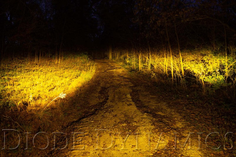 Diode Dynamics SS3 LED Pod Sport - Yellow SAE Fog Round (Pair) - DD6142P