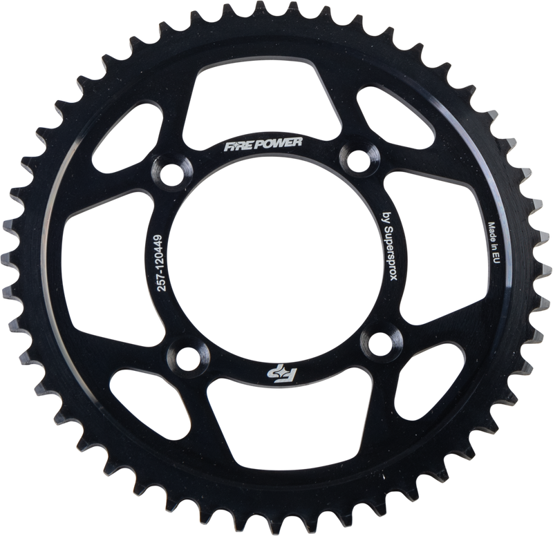 FPS-1204-49-BLK Fire Power Rear Sprocket Steel 49T Blk