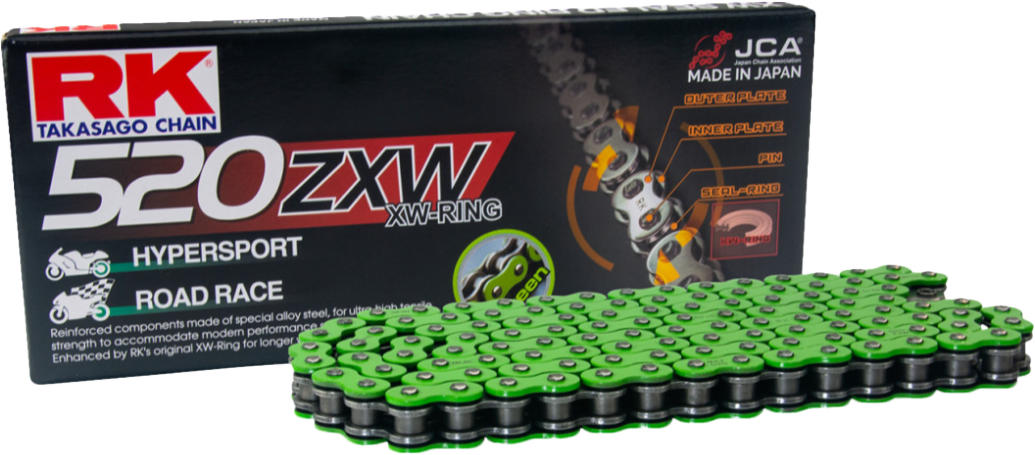 RK Excel 520 ZXW Drive Chain MM520ZXW-120 - Green MM520ZXW 120
