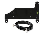 Black metal connection kit with coiled cable for Overland VCL Compressor Mount
