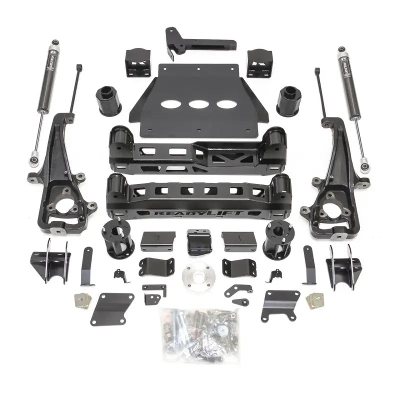 Black truck suspension lift kit for Ram 1500 with big lift falcons upgrade