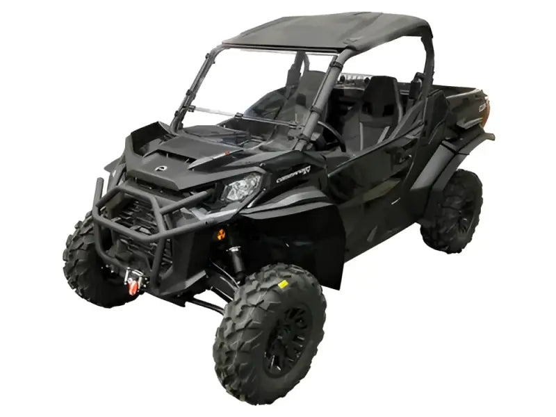 Black off-road utility vehicle with roof and bumper, part of 44-2500 Spike Over Fender Set