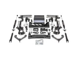 Truck suspension lift kit with 8 inch front and rear lift for added height
