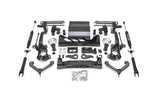 Black truck suspension lift kit with 8 inch front and rear lift for added height