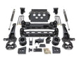Black truck suspension lift kit with rear Falcon shocks from Readylift 6 Big Lift Kit