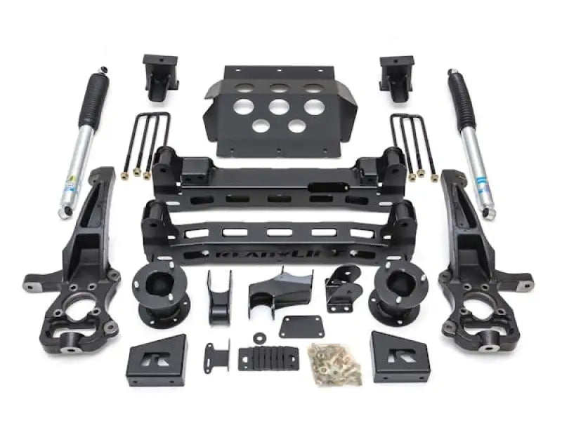 44-3965 Readylift 6'' Big Lift Kit with Rear Bilstein shocks for enhanced suspension, tackle off-road terrain, improve vehicle appearance, suitable for RV, Automotive, Powersports, truck accessories, interior, exterior, off-road, truck bed, rv parts, Suspension, AVADA - Best Sellers, Must Haves