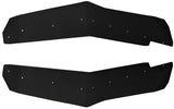 Black perforated mud flaps with superior CNC design and mounting hardware for max rigidity