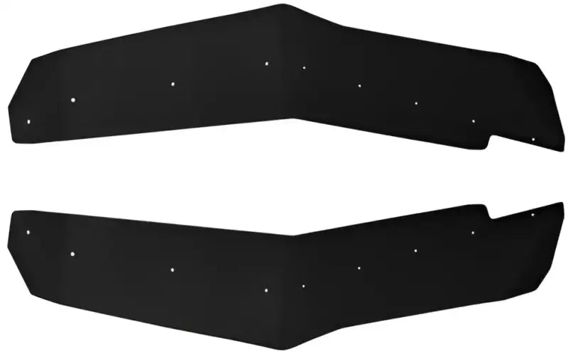 Black perforated mud flaps with superior CNC design and mounting hardware for max rigidity