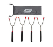 Camco Telescoping Roasting Fork 4-Pack for outdoor cooking with stainless steel forks and comfortable handles, perfect for RV, automotive, powersports, off-road, marine, truck accessories, and camping accessories, AVADA - Best Sellers
